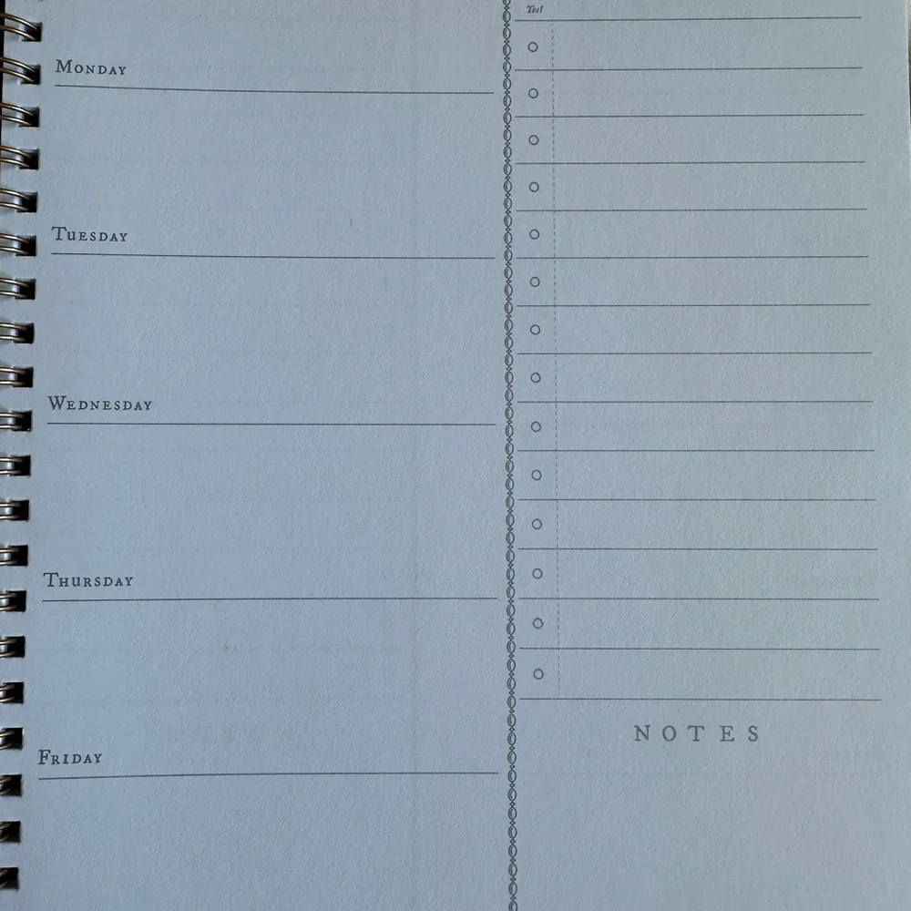 Black Spiral Notebook with Gold Accents Celestial Moon Sun Planner Calendar